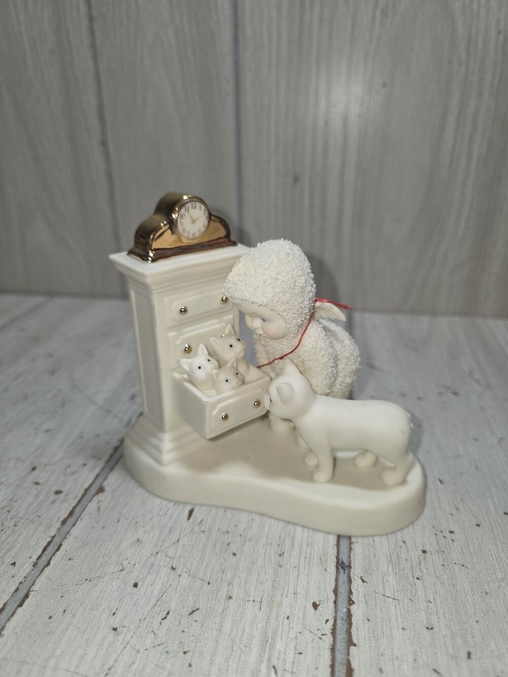 Vtg Department 56 Snowbabies Purr-fect Surprise Cat Kittens #69709 NWT